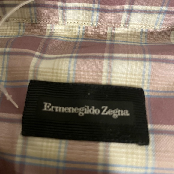 Ermenegildo Zega NWT Plaid Long Sleeve Button Down Dress Shirt Men’s XXL - Picture 4 of 8